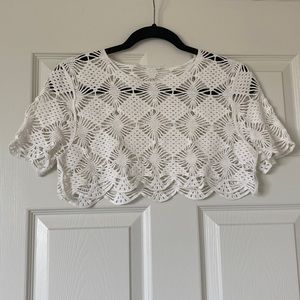 Small white crop top
